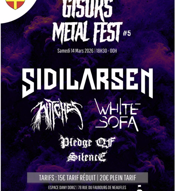 Gisors MétalFest: Sidilarsen, White Sofa & Witches